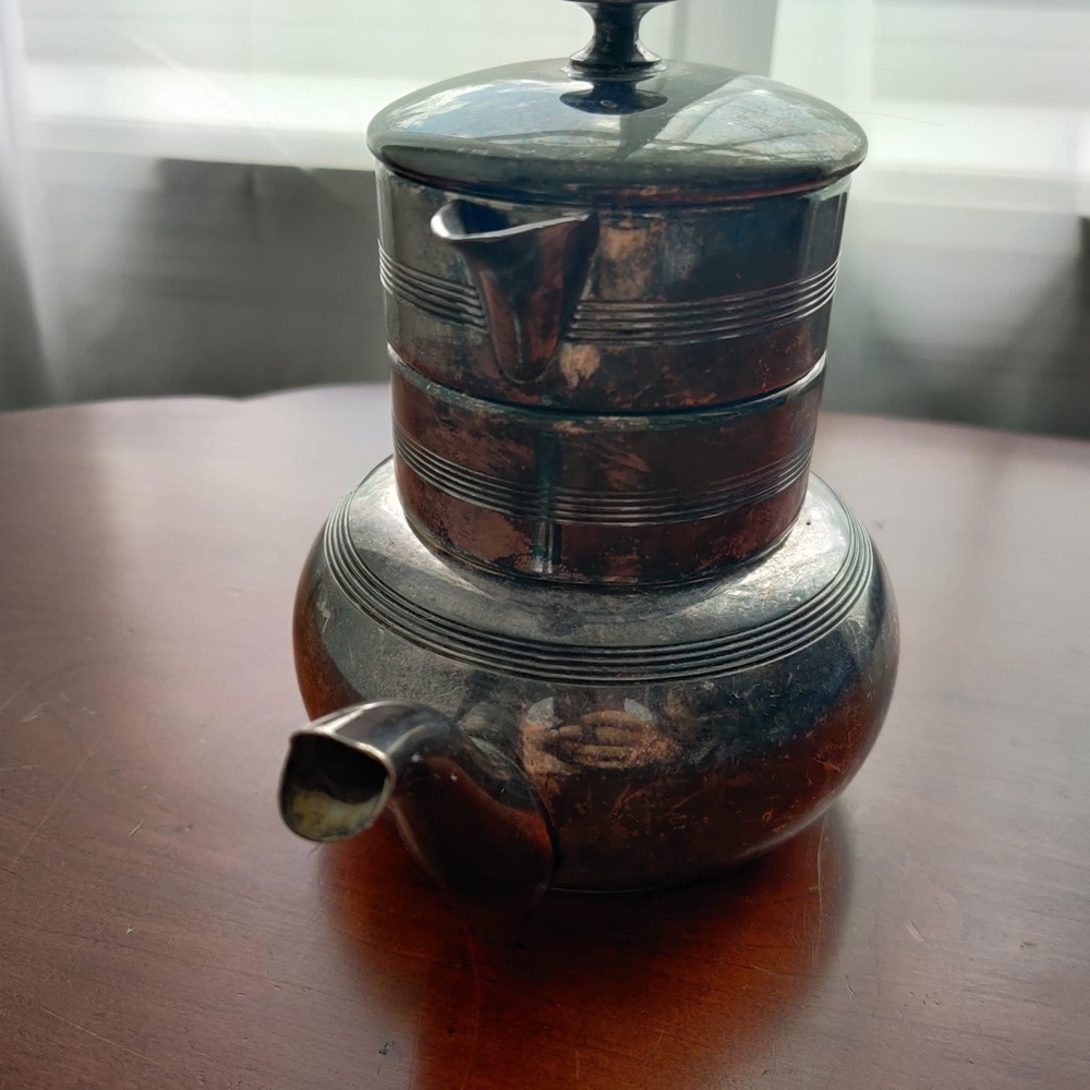Cute metal tea set